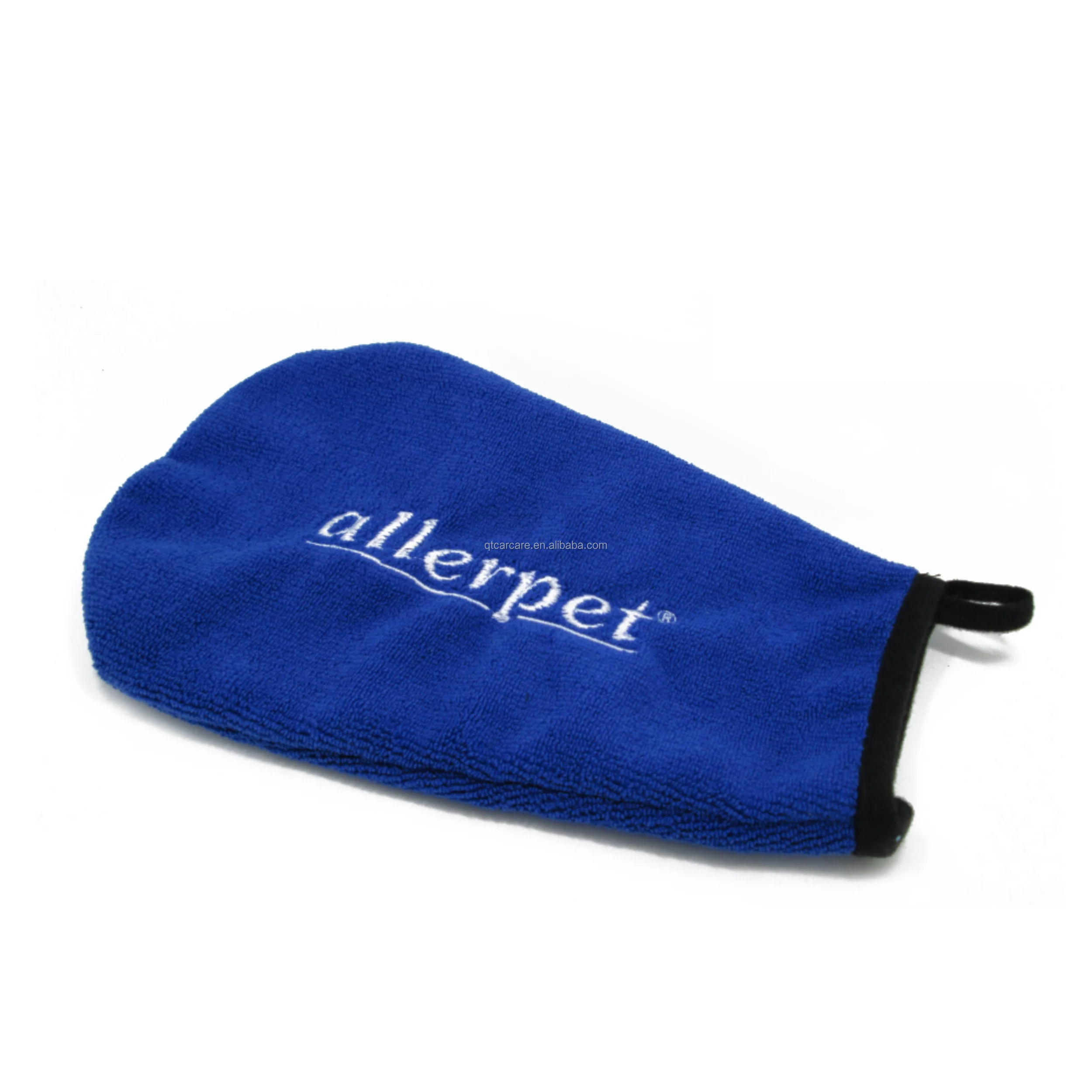 Wholesale Microfiber Auto Detailing Car Cleaning Wash Mitt Soft Blue Packing Coral velvetMitt Car Wash Mitt