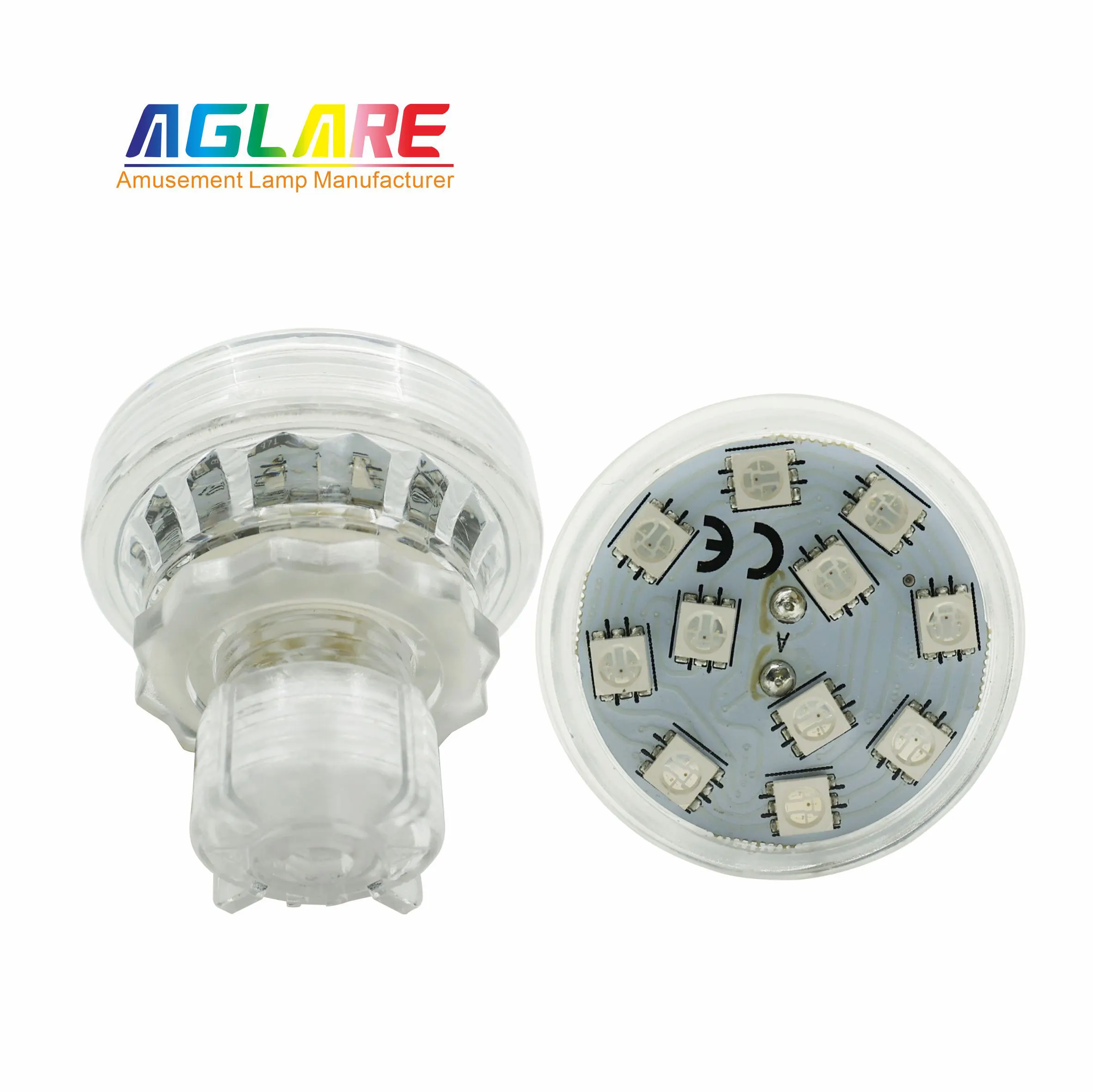 360-Degree Auto RGB LED Point Light 24V AC E14 Turbo Funfair Lamp 360 24V RGB Cabochon Light