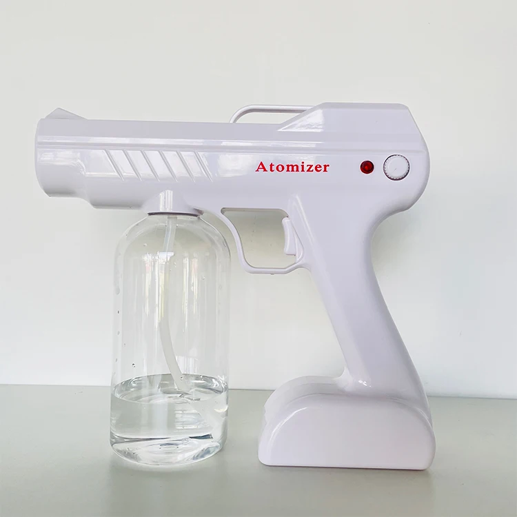
High Quality Wholesale Blue Ray Nano Spray Gun Handheld Cold Mist Electric Sprayer Gun for Disinfection 