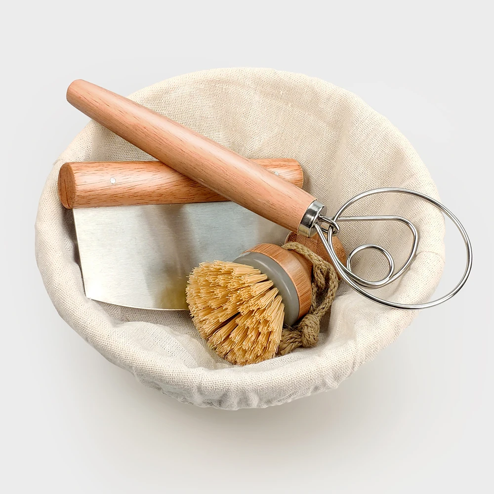 Rattan Bread Banneton Baking Tool 9 Inch Round and 10 Inch Oval Proofing Basket Sourdough Baking Set