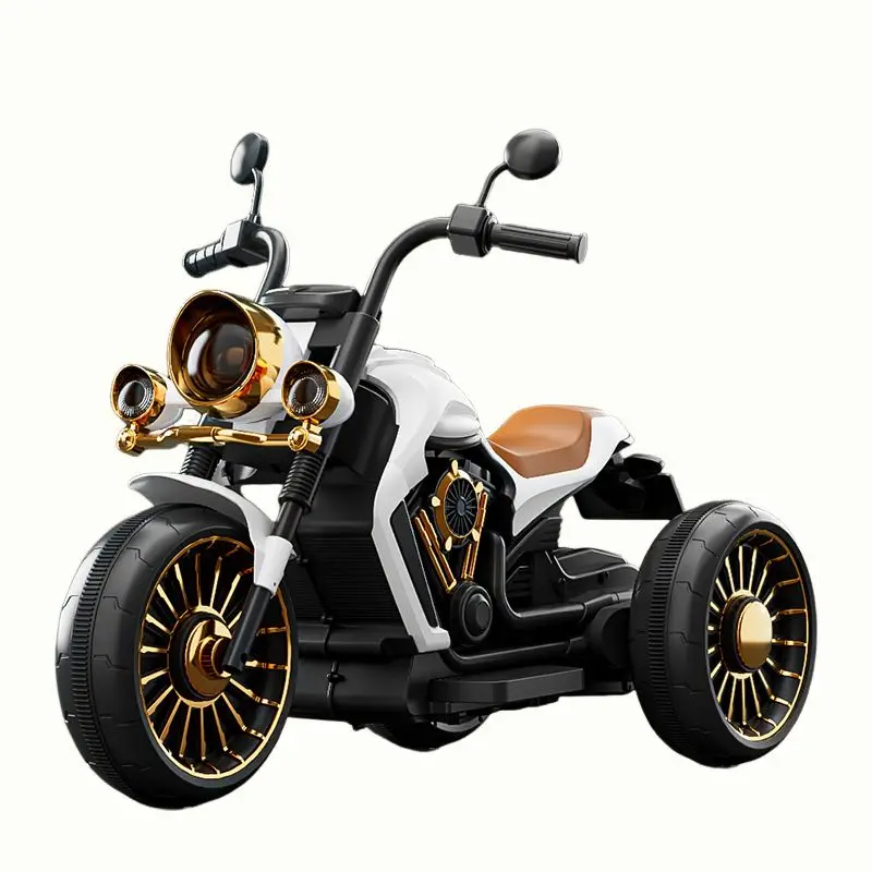Wholesale Motorcycle Electric Bicycle Charging For 3 To 14 Age Retro Three Wheeled  Electric Motorcycle for kids To Drive