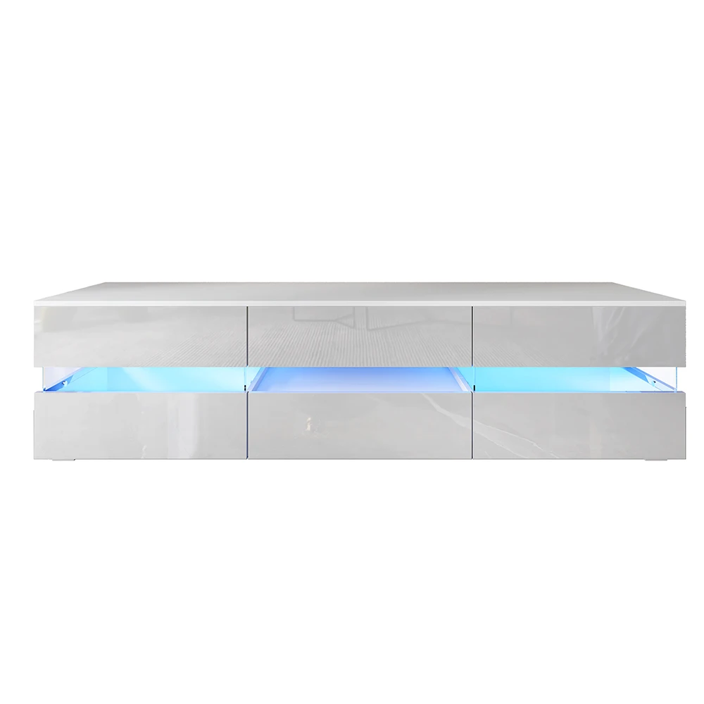 Тв стойка для гостиной комнаты шкаф 47 дюймов дерева с 2 двери и полки для хранения