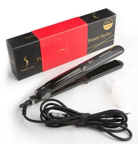 
2021 The Best Steam Ceramic Electric Professional Private Label Ptc 450 Degree Styler Flat Iron Hair Straightener 
