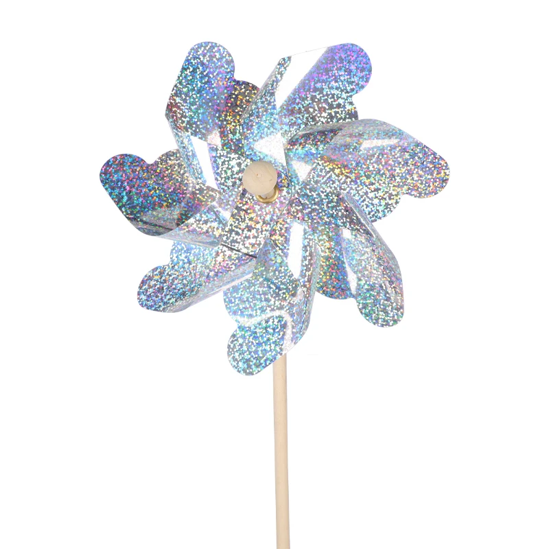 Factory High Quality Multi Purpose Plastic Garden Pinwheel Rainbow Toys Windmill