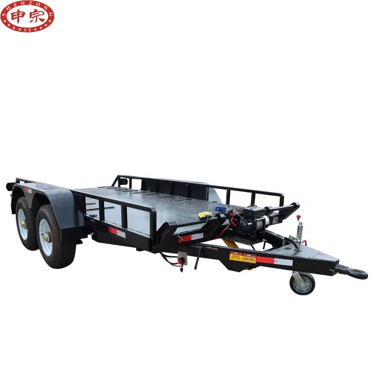 Tandem Axle Vehicle Transport Tipped Trailer Car Carrier Trailer