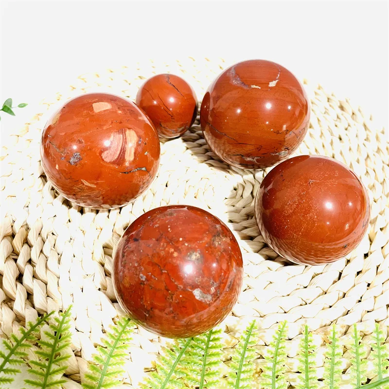 Cheap Price Natural Crystal Ball Polished Red Jasper Stone Spheres For Home Decoration