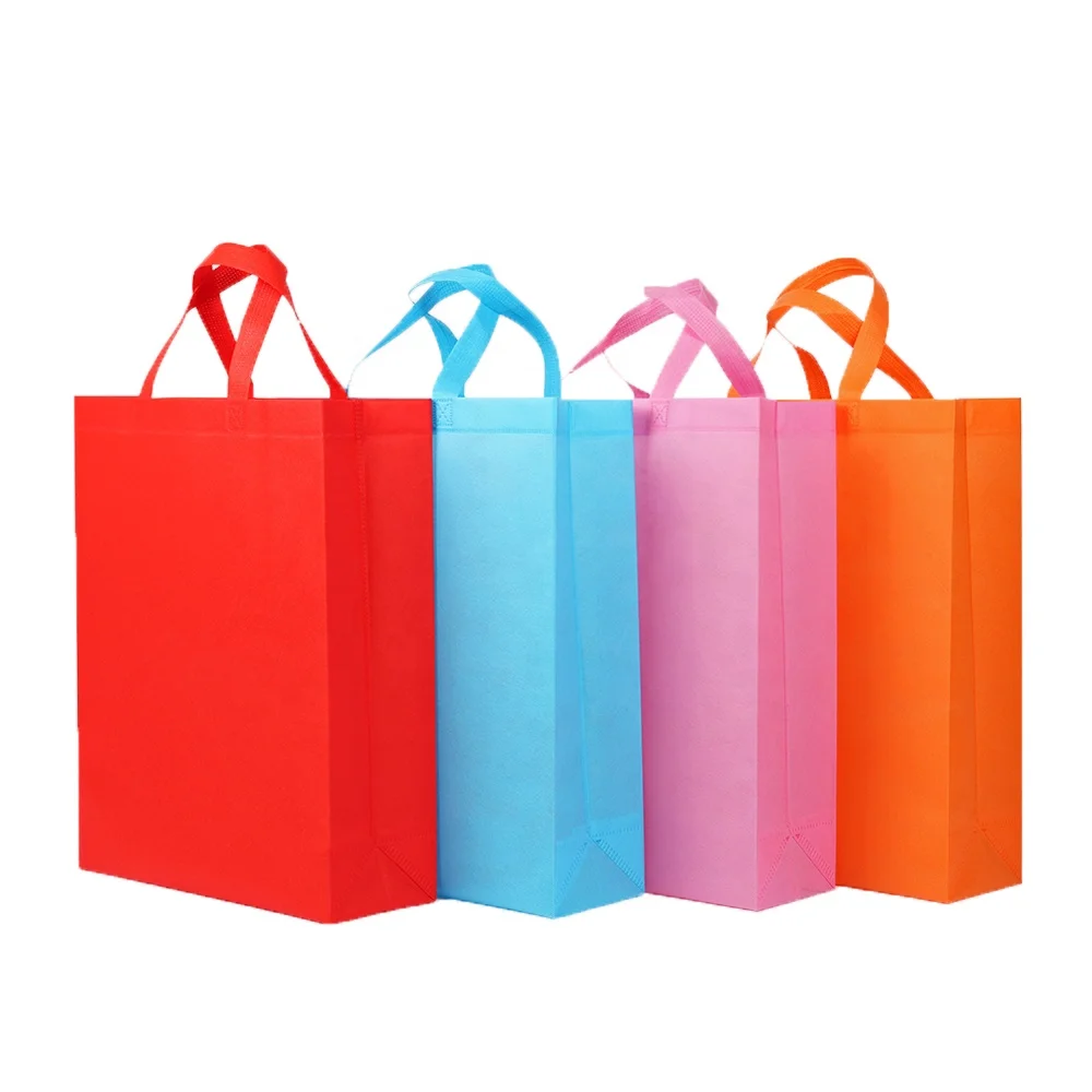 reusable custom printed logo opp laminated rpet custom reusable pp nonwoven eco bag manufacturers with print