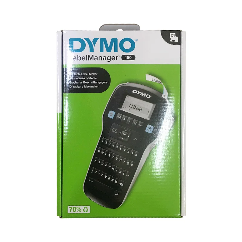 Original DYMO LabelManager 160 English Keyboard D1 Label Printer for Cable