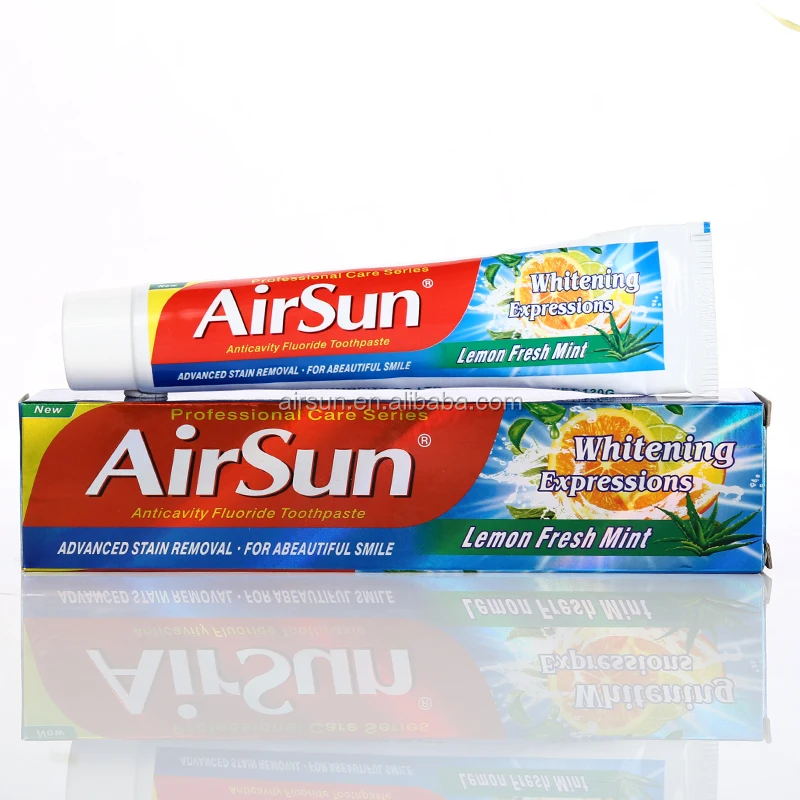 AirSun natural herbal mint whitening fluoride toothpaste