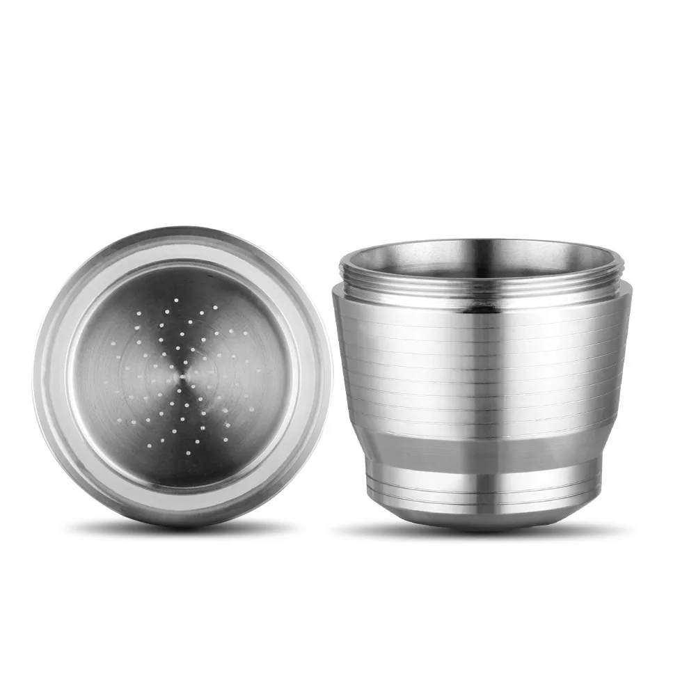 High Quality Nespresso Coffee Machine Compatible Reusable Refillable Stainless Steel Coffee Pod Capsule