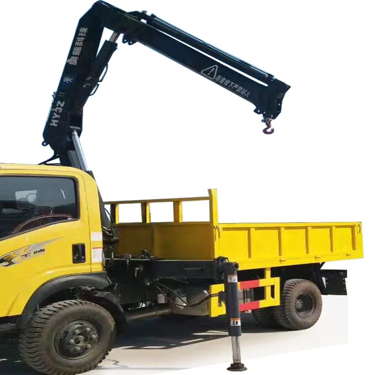 Dump Truck With Hydraulic Articulated Boom Kmy 360 Degrees Slewing Loader Lorry Crane 3 Ton Hot Sale