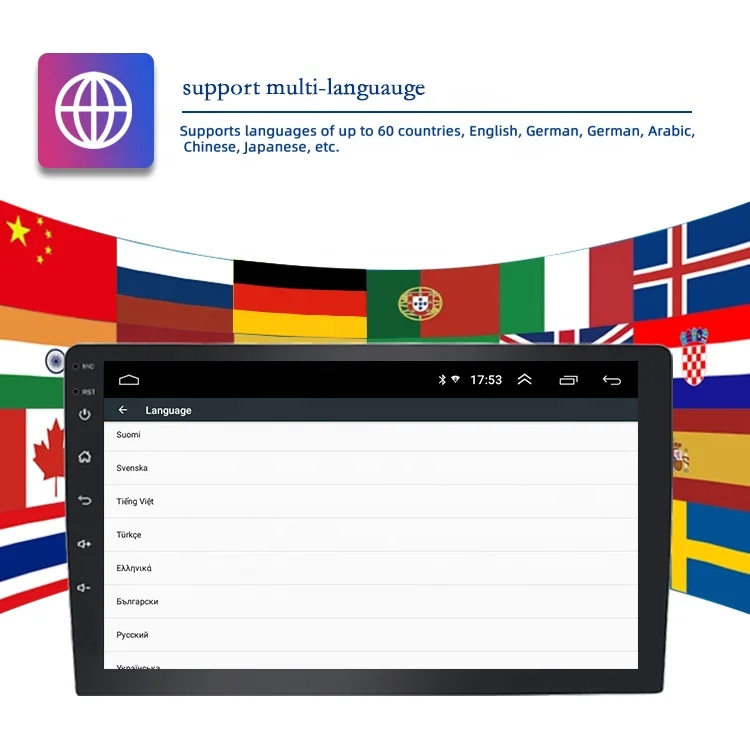 8.1GO мультимедийный автомобильный радиоприемник навигационная система GPS Android DVD-плеер стерео MP3 MP4 MP5