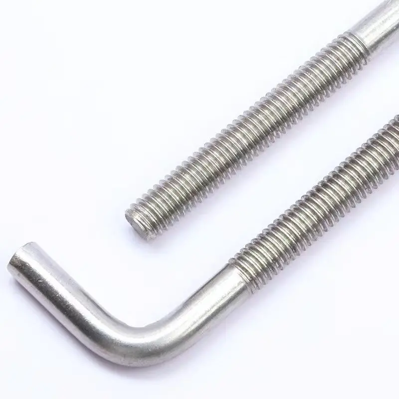 Factory Price J&l Bolt Hook Screw M6 M8  Sus316 Sus316l Plain Polishing J&l Hook Bolt With Hex Nut Din529