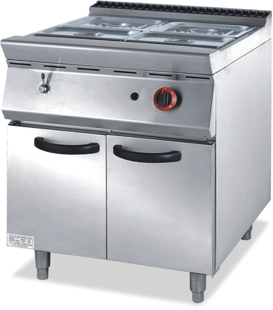 Stainless Steel Induction Kitchen Cabinet Type Commercial Cabinet Type 4-Plate Electric Cooker With Electric oven