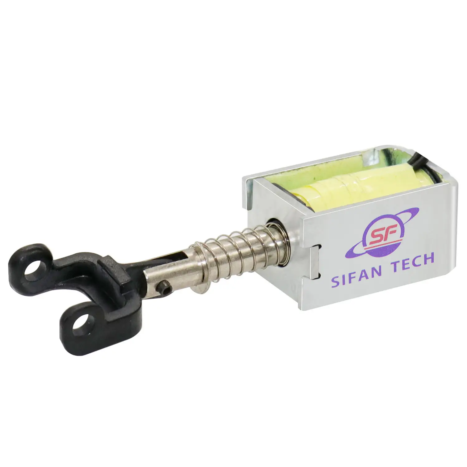 Dc 12v Spring SOLENOID VALVES Electric 1/8 Inch Solenoid Return Push Pull Tubular Brass Long stroke push-pull type solenoid