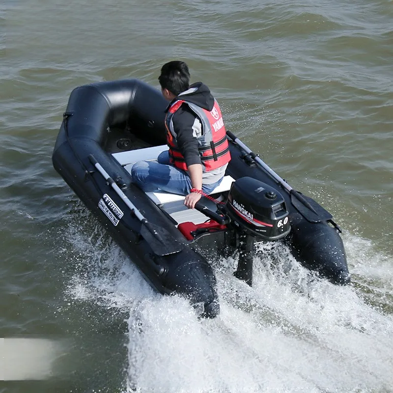 2.3m -7m foldable aluminum floor PVC inflatable boat