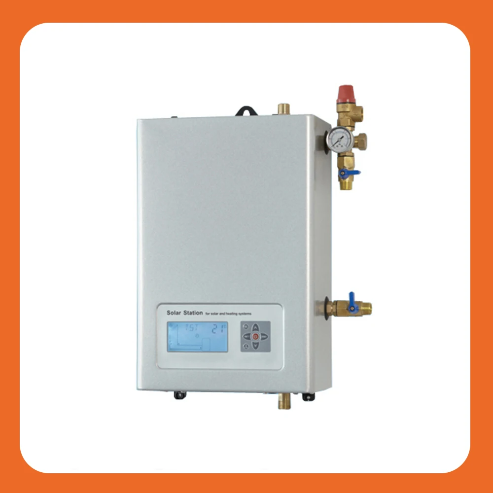 Hot water pool with heat pump split plate pressurized solar water heater system
