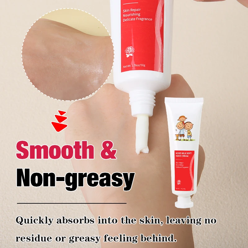 FATAZEN Natural Organic Rose Fragrance Hand Cream Skin Care Moisturizer Anti Aging Moisturizing Repairing Body Cream for Hand