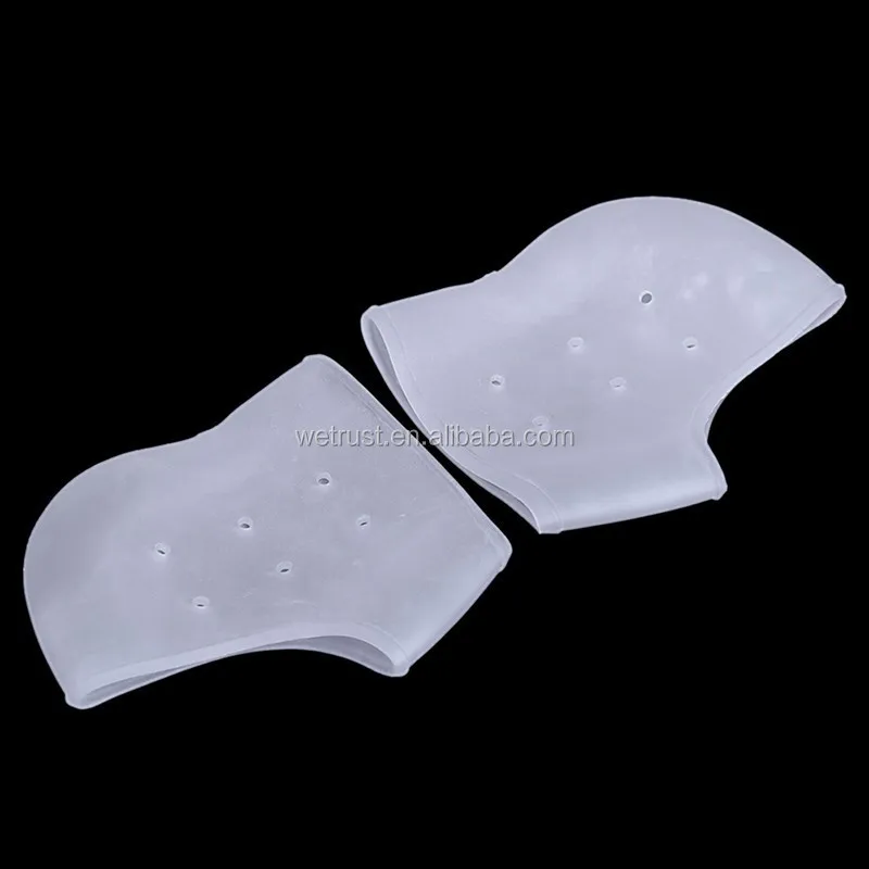 Wholesale Dry Foot Care Soft Silicone GEL Heel Protector Pain Relief Anti Crack Heel Socks