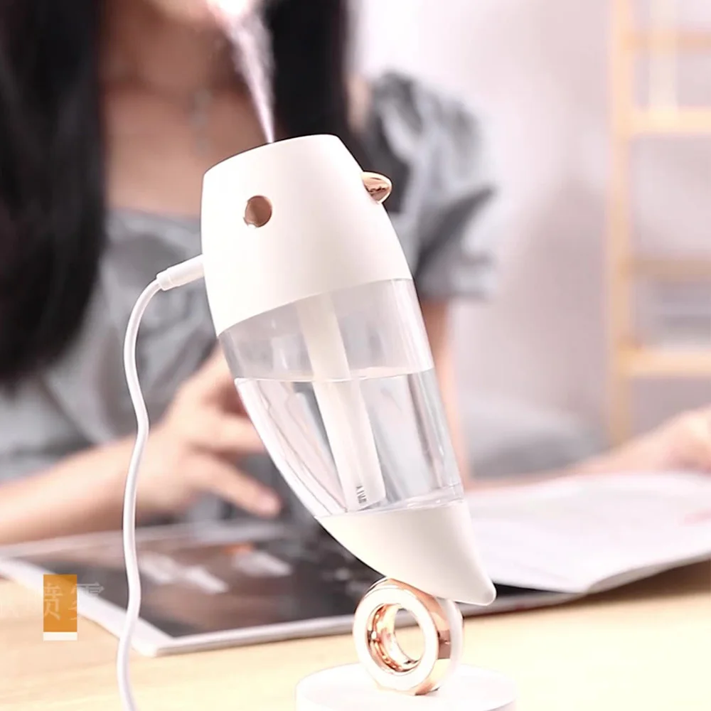 New  USB bird colorful night light humidifier  purifier desktopPortable  Home Mini Air Small Gift Humidifier