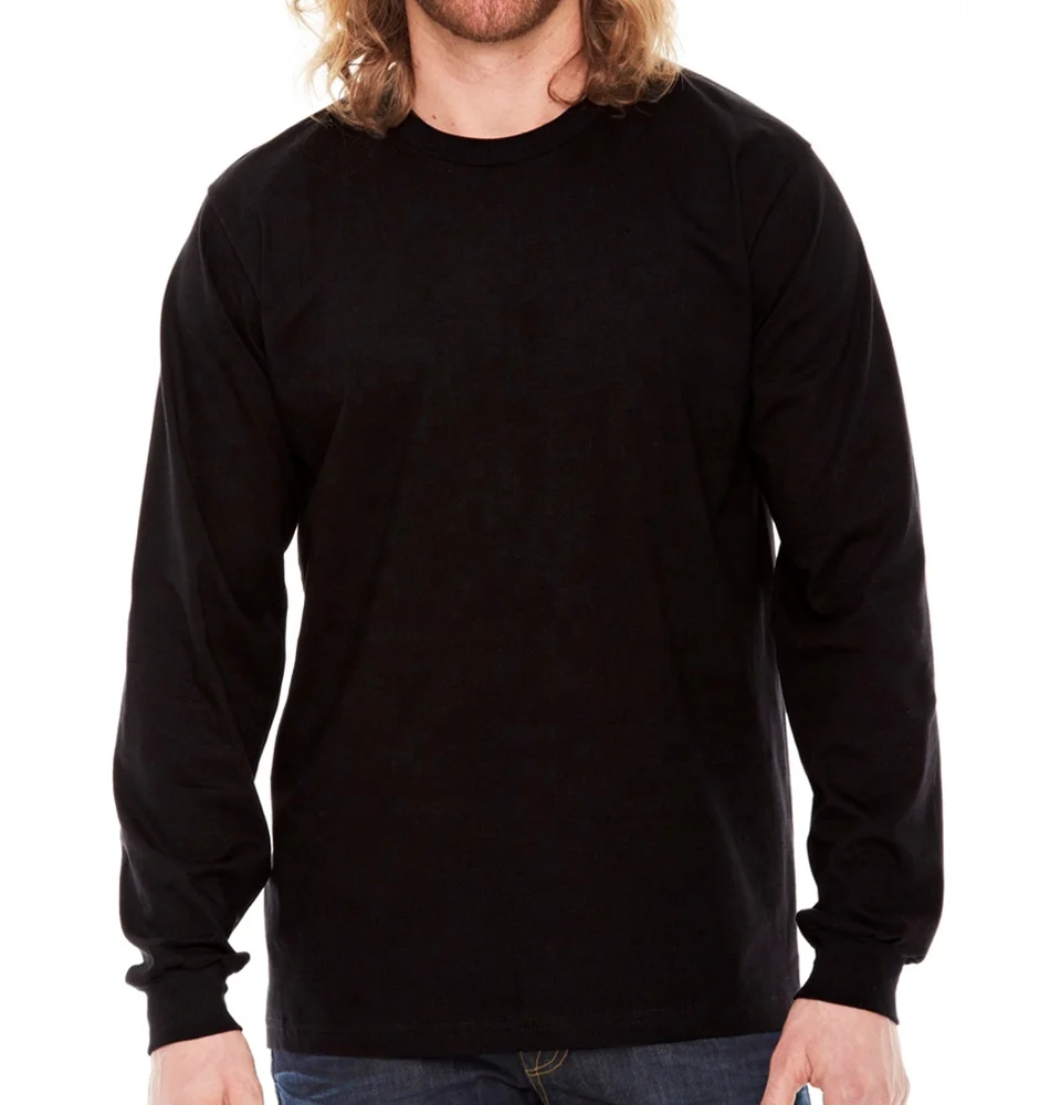 Plain Black Baseball Shirts Custom Made Baseball Shirts Breathable Full Sleeves High Quality Product