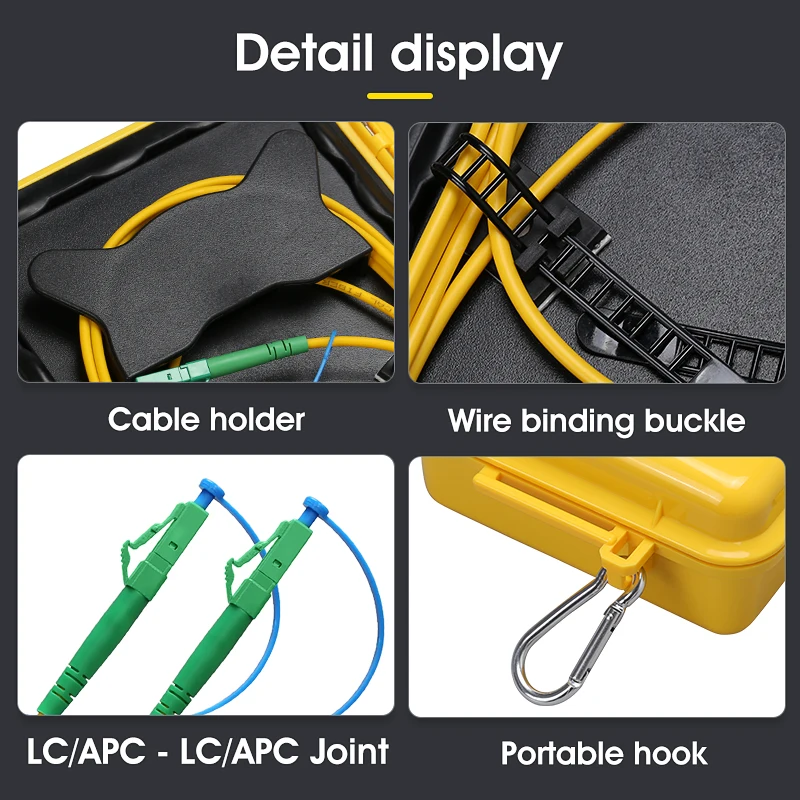 LC/APC-LC/APC OTDR Dead Zone Eliminator Fiber Rings Fiber Optic OTDR Launch Cable Box 1km SM 1310/1550nm