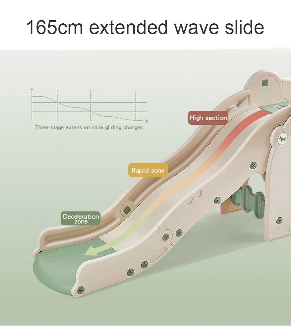 Home Use Kids Indoor Playground Slide Toddler Plastic Toy Slide for Sale