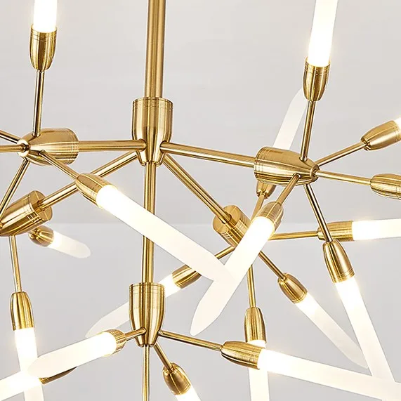 Hotel Home Decoration Led Pendant Lighting Chandelier Modern Gold Hanging Light Industrial Design Pendant Lamp For Living Room