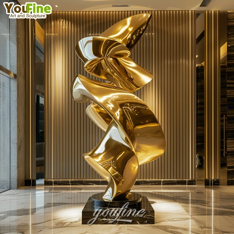 Modern Abstract Stainless Steel Contemporary Metal Art Garden Sculptures