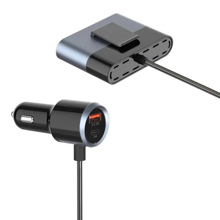 76W SC03 Super Power QC 3.0 Quick Charging Multi 5 Ports (3+2) USB Type-C PD 3QC 3.0 Car Charger