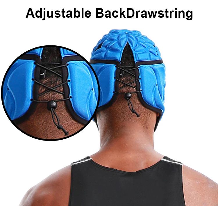 Hot Selling Soccer Sports Football Equipment Soft Shell Protective Headgear Rugby Helmet