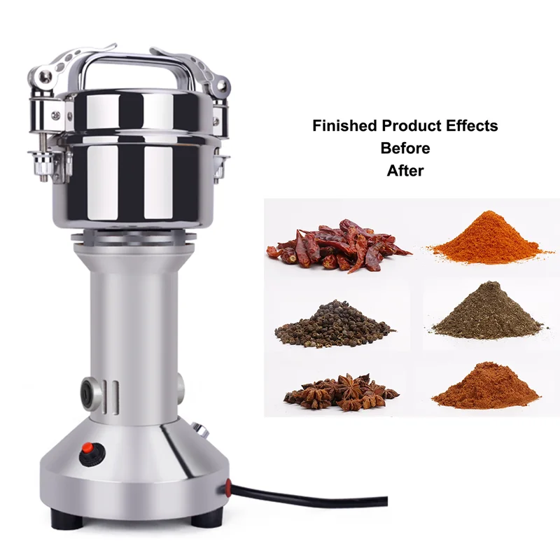 Commercial Safety Electric Dry Food grinder Grain Mill Coffee Grinder Spice Grinding Machine Flour Cereals grinder