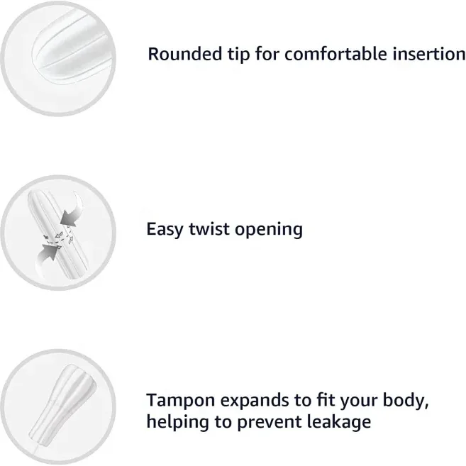 Wholesale Machine Manufacture Tampon Free Private Label Applicator Tampon Box Breathable Manufacturer Organic Tampons Plastic