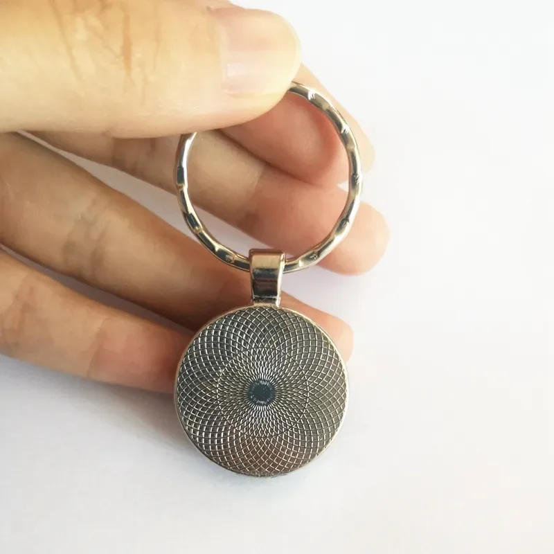 Palestinian Flag Keychain Customizable Patterns Crystal Glass Dome Crafts Alloy Pendant World Flag Key Chain