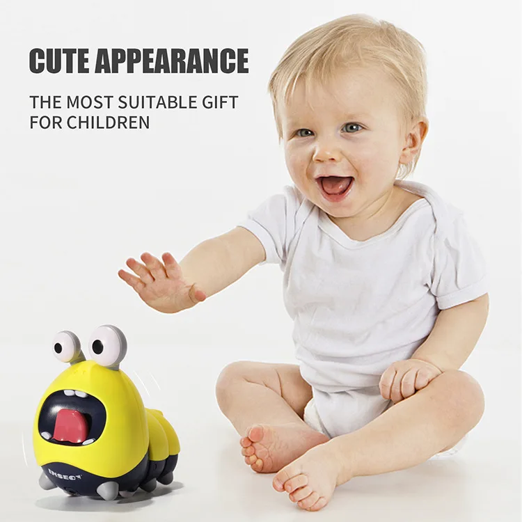 Cute Cartoon Battery Operated Caterpillar Electric Animal Toy Swing  Body Wriggle Cute Worm Toy for Kids