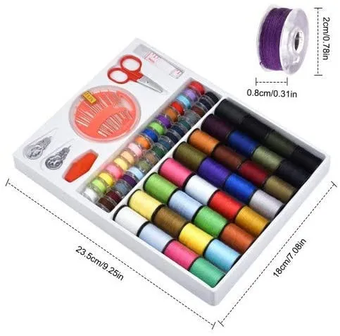 Wholesale 64 Color Household Sewing Thread Sewing Box DIY Hand Sewing Accessories Set