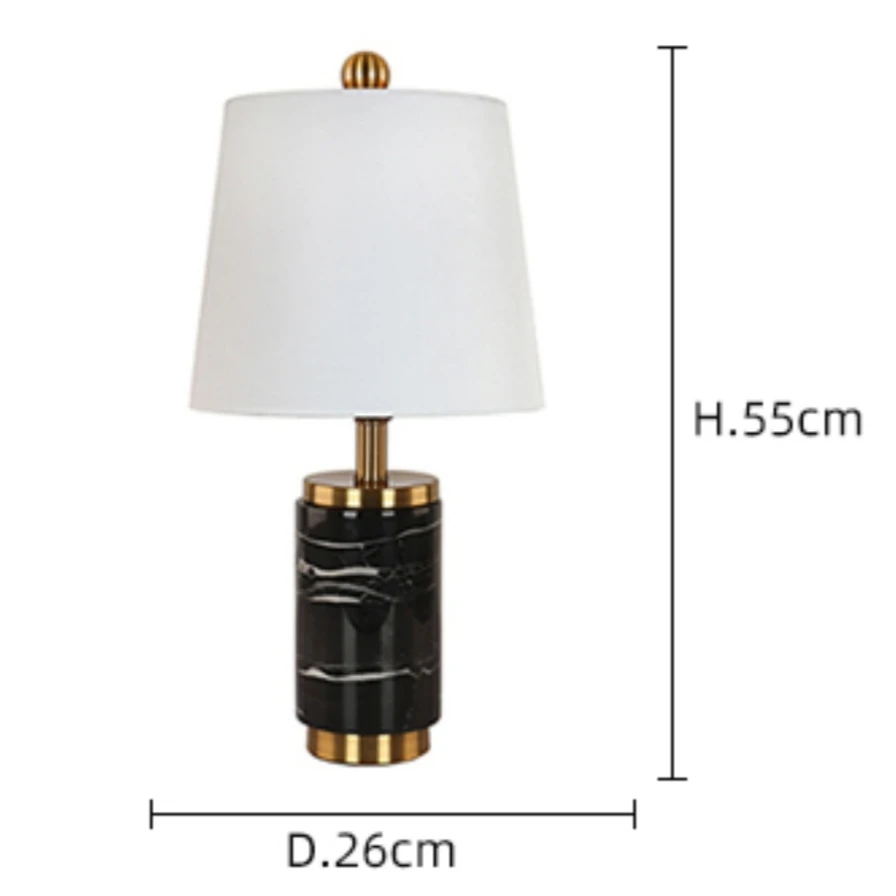 Nordic Light luxury postmodern minimalist bedroom living room study hotel restaurant designer decorative marble table lamp