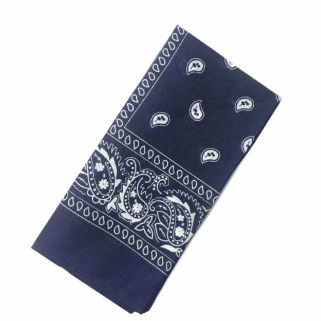 Wholesale Multifunction Colourful Headwear 100% Cotton Square Printed Paisley Bandanas