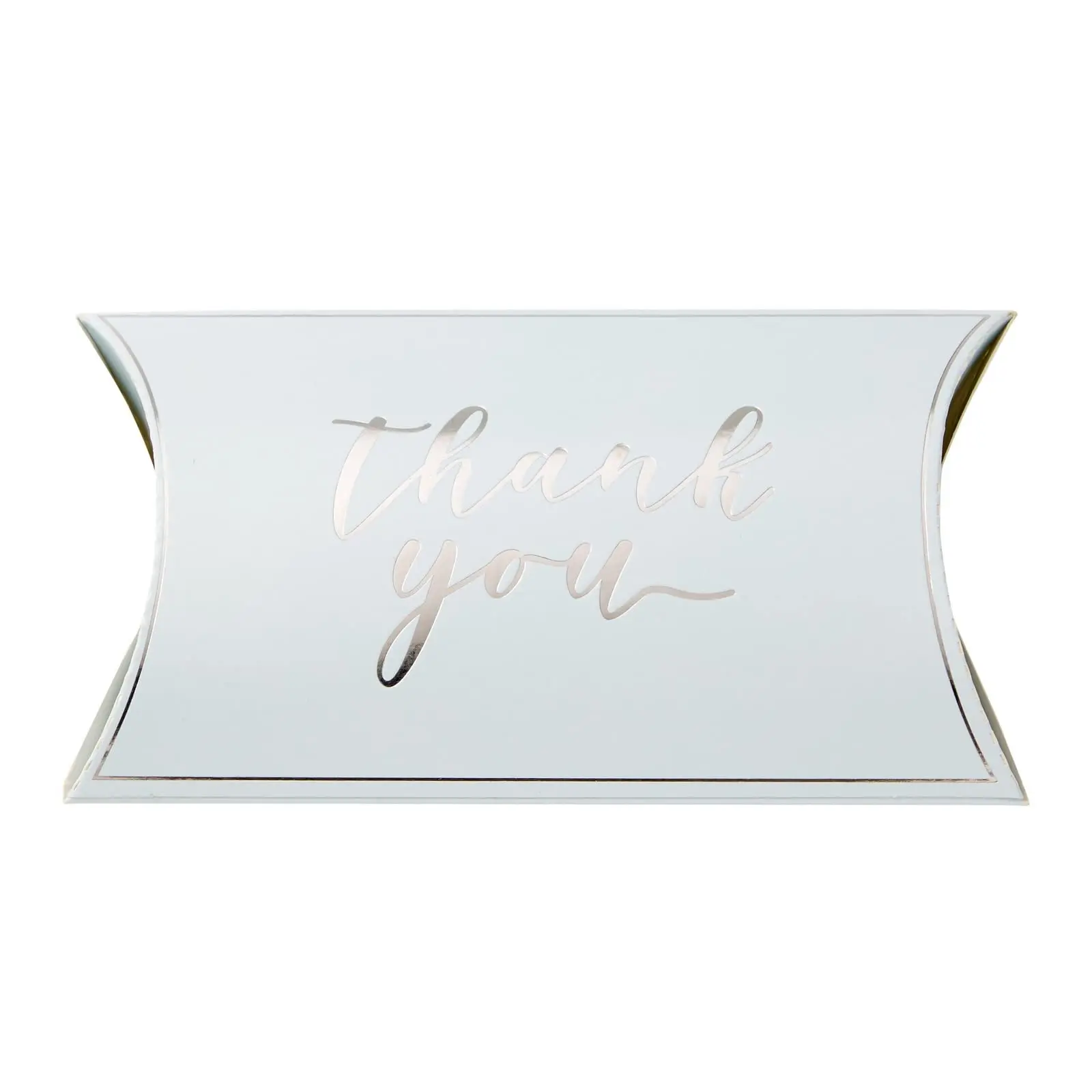 Custom Logo Wedding Candy Favor Pillow Boxes 5.2x3.2inch Thank You Gift Boxes Bule Brown Kraft Paper Pillow Box For Party Favors