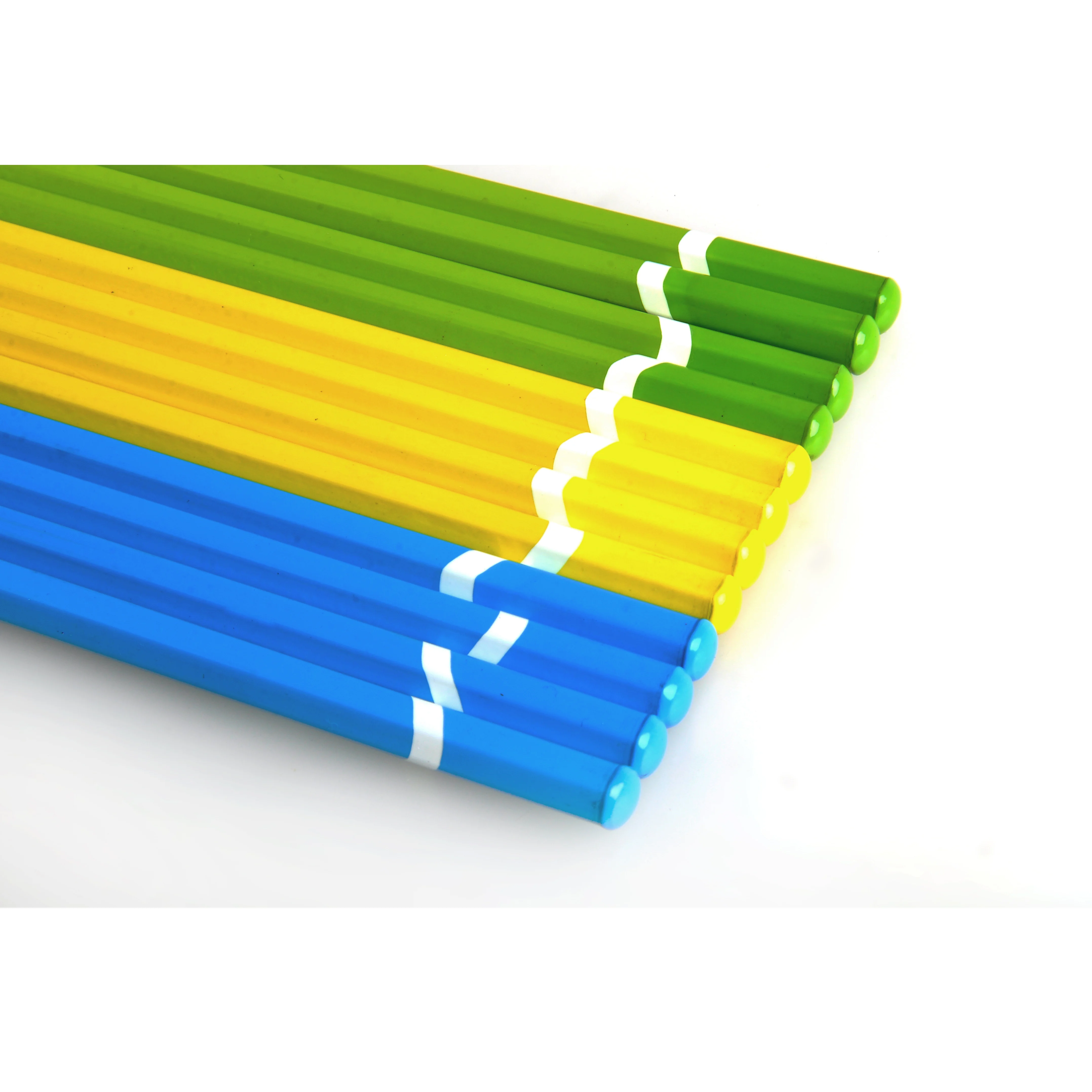 
Promotional custom logo 7 inches basswood Hexagonal HB pencil unsharpened with dipping end for office and school 