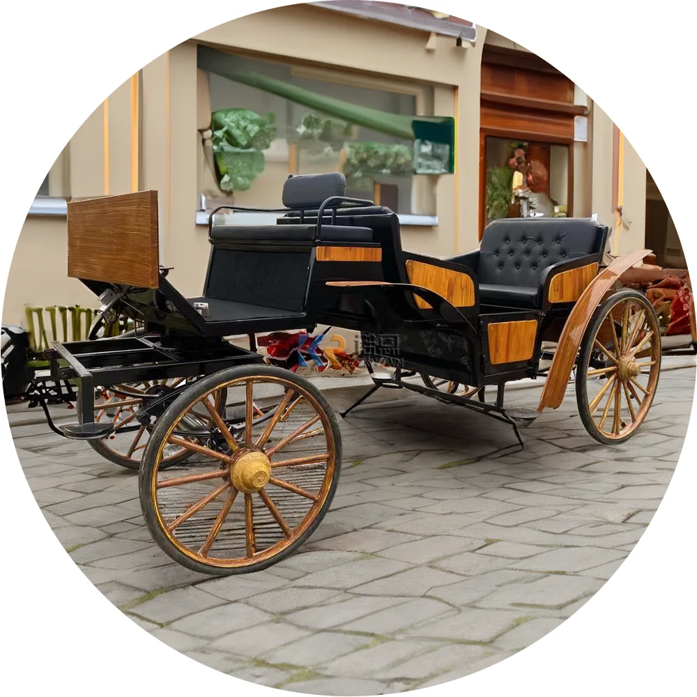 New Coming Four Wheel Horse Wagon Royal Princess Touristic Horse Carriage Electric Vehicles