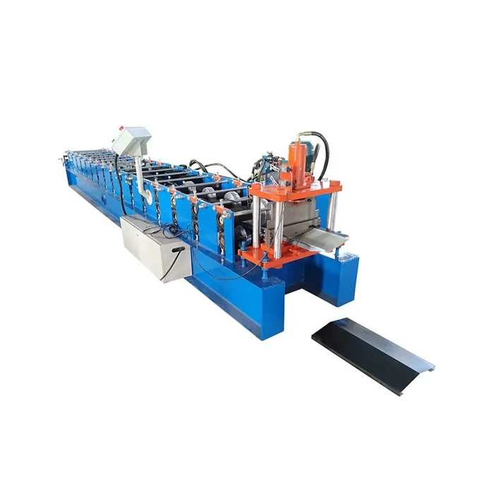 Color steel metal roof ridge sheet roll forming making machine