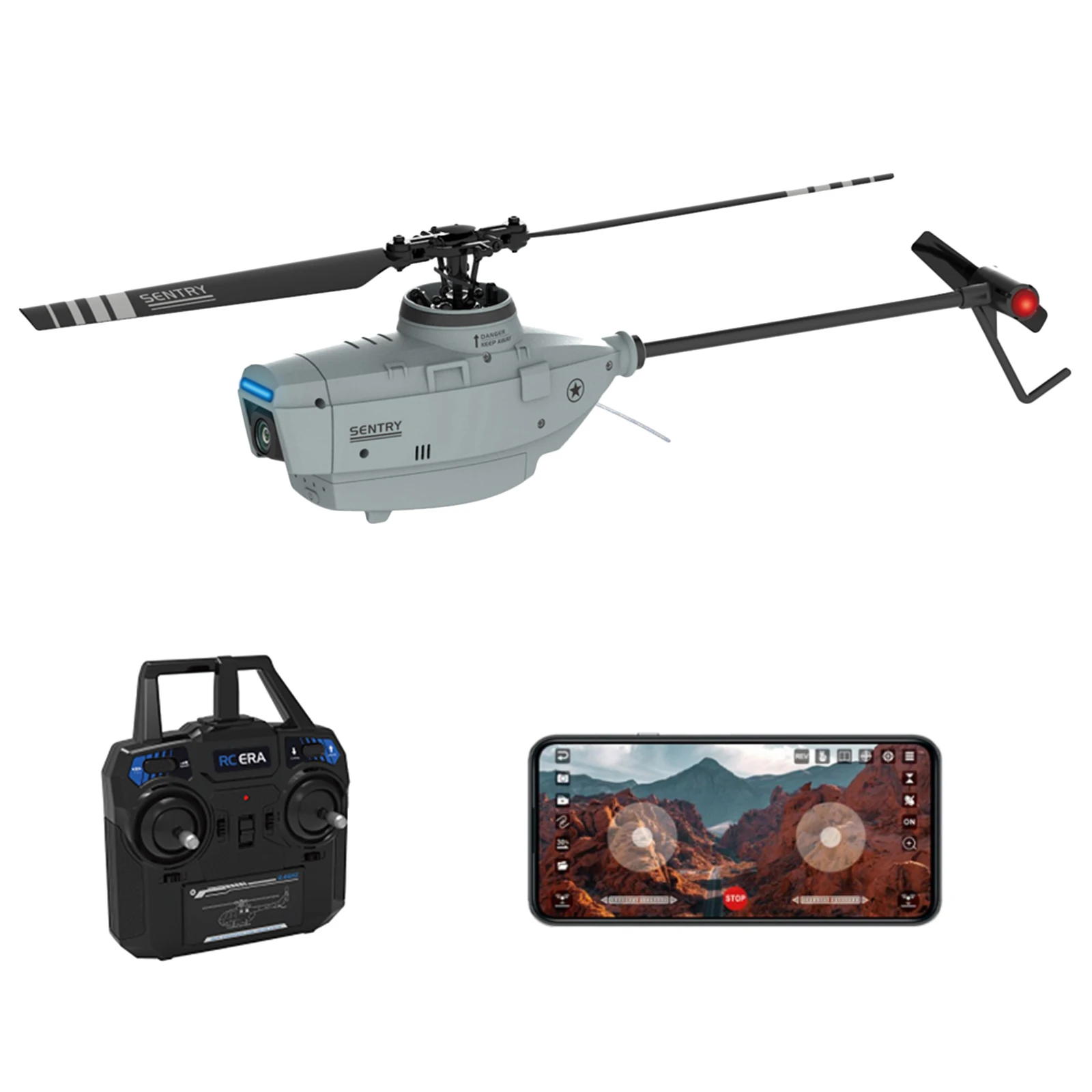 Face Recognition Wifi Rtf Toys Mini Rc C127 ai Black Hornet Helicopter Drone with 1080P Camera