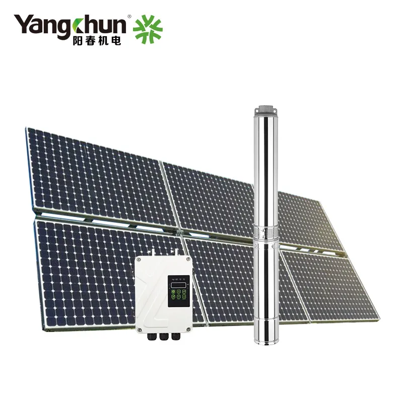 1HP powerful multi stage submersible pump with BLDC motor for farm irrigation