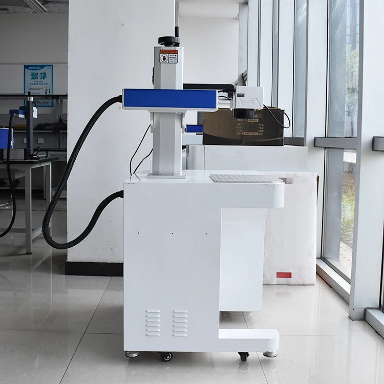 Free shipping sunglass cable wuhan fiber color laser marking machine price