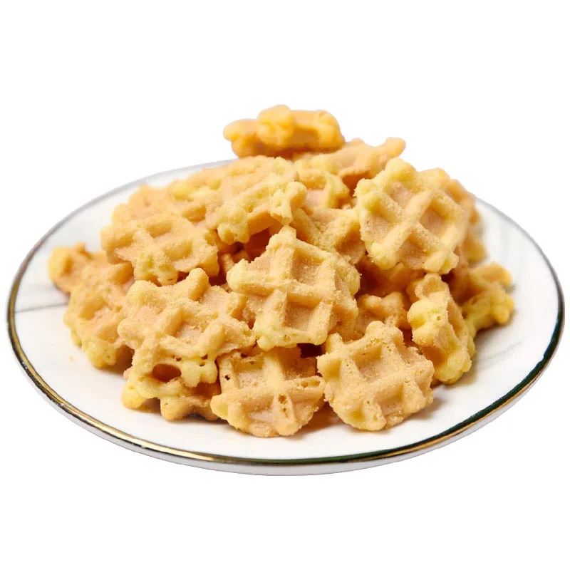 Заводская цена 115 г вкусные яйца мини квадратные вафли Бисквитное печенье оригинальный вкус мини хрустящее печенье