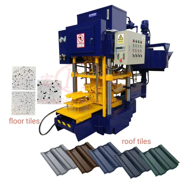 automatic cement rooftop tile making machine in Africa concrete roof  terrazzo tile making machine roofing sheet forming machine