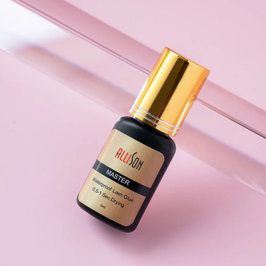 0.3-0.5s Strong Low Smell Lash Glue Fast Drying Black Eyelash Glue Eyelash Extension Glue Eyelash Adhesive,Middle Bottle 5ml