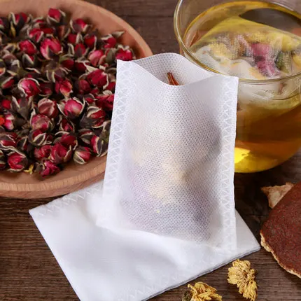 Custom Size Non Woven Fabric Heat Seal Tea Bag For Flower Tea