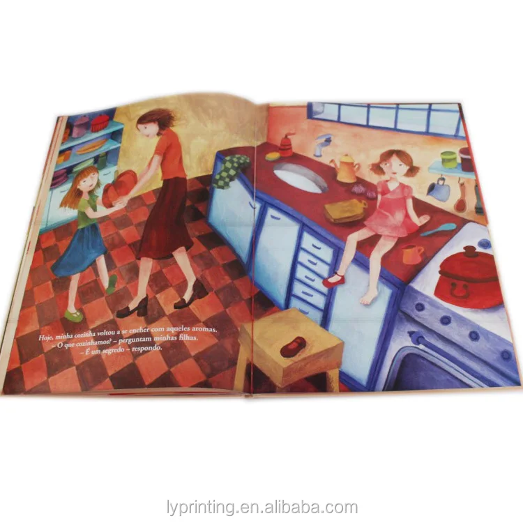 Wholesale Hard Cover Children Cardboard Book Printing Filp Flat Picture Magic English Work Books 3D Drawing for Kids Children